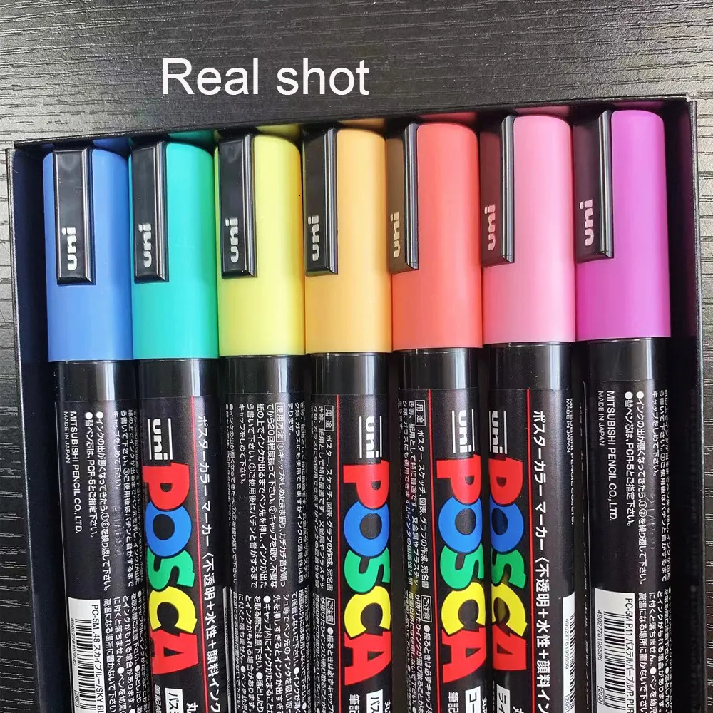 UNI POSCA PC-1M PC-3M PC-5M Set MARKER / GRAFFITI PEN - Cutsy World