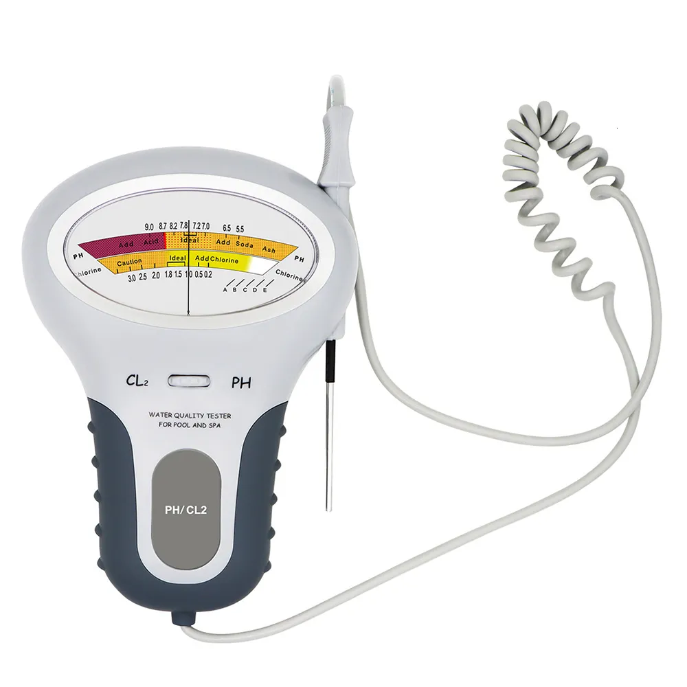 PH-mätare Klorttestare 2 I 1 CL2 Mätning av PC-102 PH-testare PH-klormätare för Pool Aquarium Water Quality Testing Device 230826