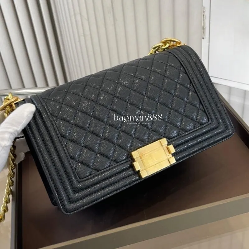 Top Quality Designer Bag Le Boy Crossbody Bolsas De Ombro Caviar Lambskin Couro Gabrielle Quilted Sacos Flap Luxurys Bolsas Mulheres Embreagem CF Bolsa Tote Bags