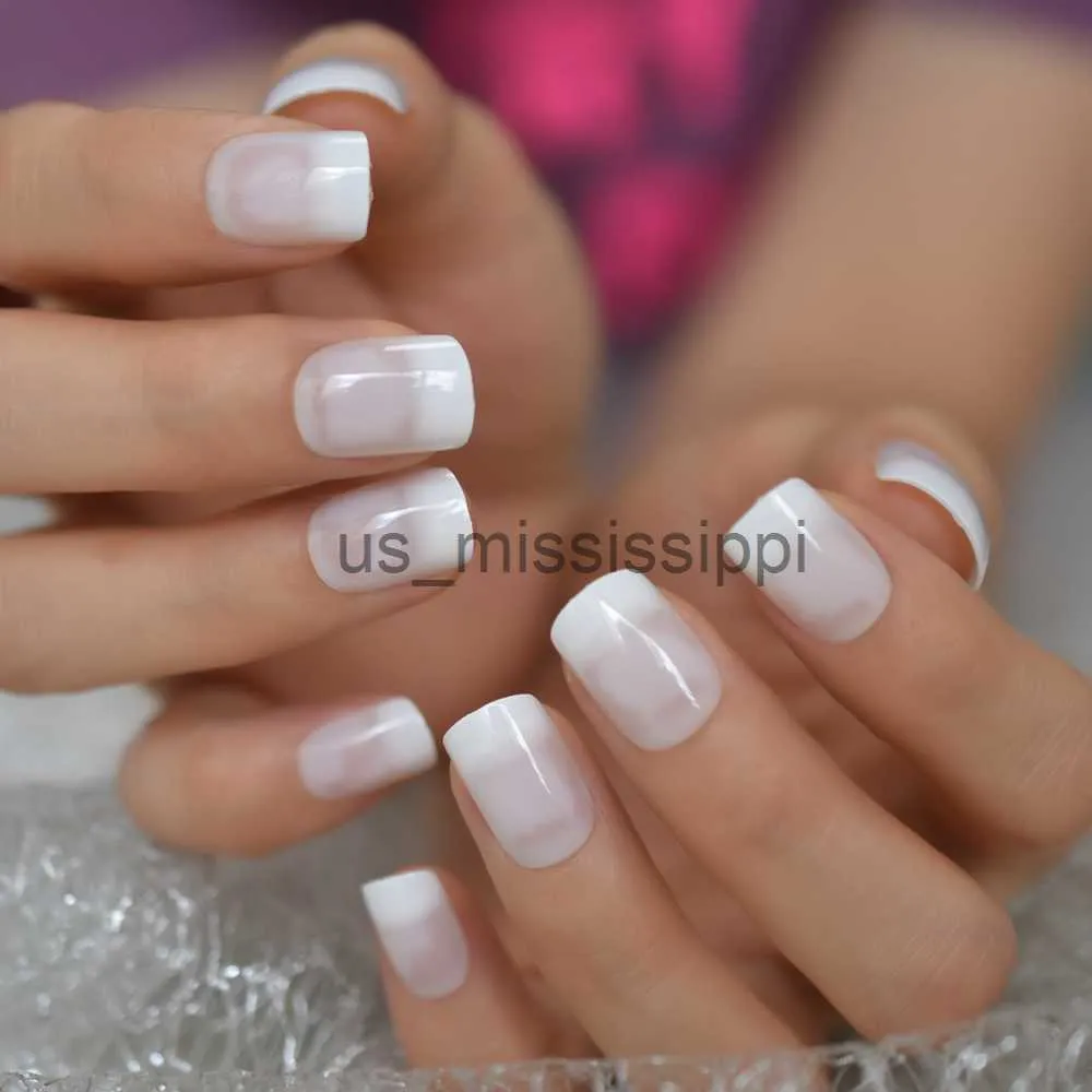Discussing Medium Square White French Tips Press On Nails – RainyRoses