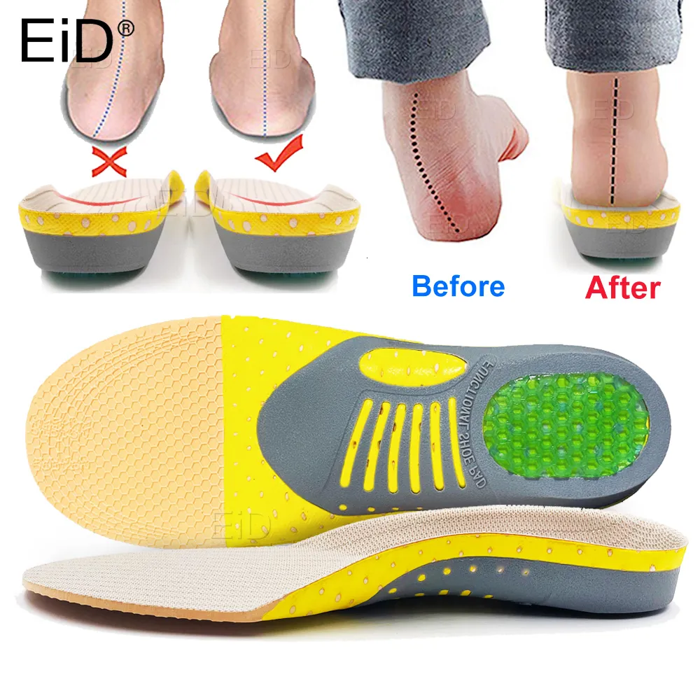 Pièces de chaussures Accessoires Semelles intérieures en gel ortique de qualité supérieure Semelle orthopédique pour la santé des pieds plats pour chaussures Insérer un soutien de la voûte plantaire Fasciite plantaire Unisexe 230826