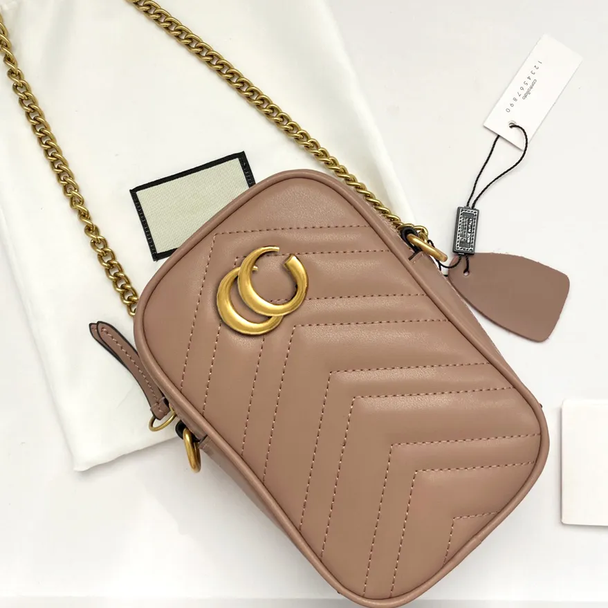 2023 New G marmont Mini Cell Phone Bag Wallet Coin Bag Chain Crossbody bag Cosmetic bag for young girls Phone Bag  Shape Casual Clutch