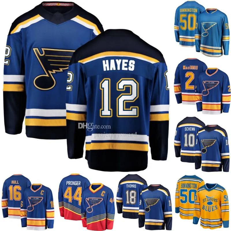 St. Blues Kevin Hayes Jersey Brayden Schenn Robert Thomas Kyrou Binnington Torey Krug Justin Faulk Kasperi Kapanen Brandon Saad Pavel Buchnevich Jake Neighbours