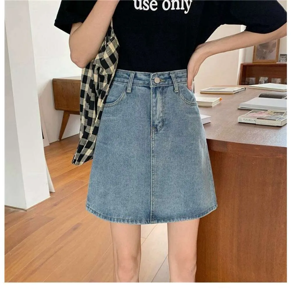 Buy HANGON Streamgirl Denim Skirt Women Plus Size Korean Fashion Long Jeans  Skirt Button Big Hem Casual High Waist Skirts Long for Women at Amazon.in