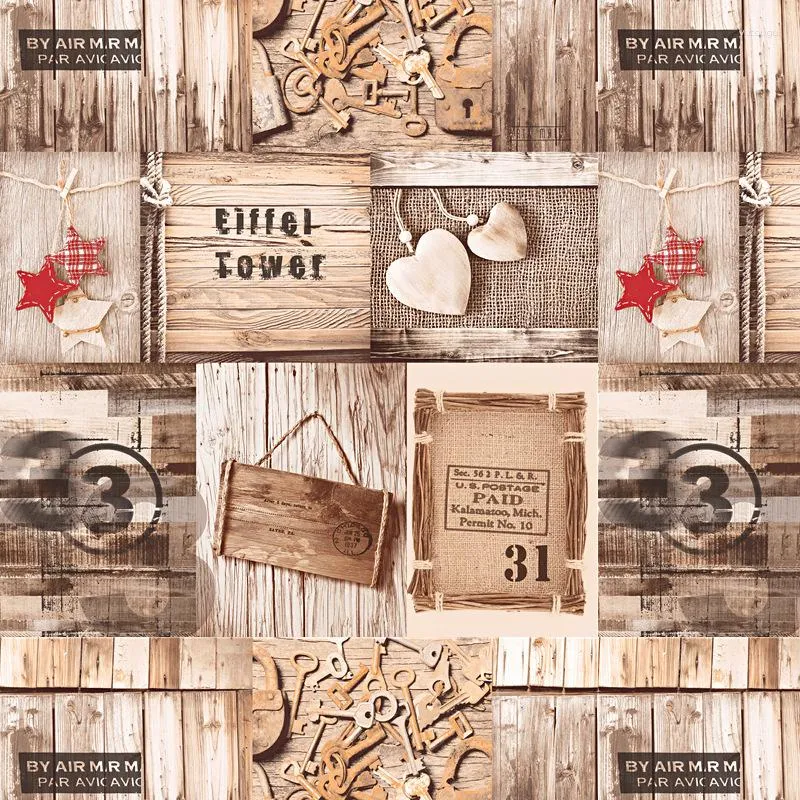 Sfondi Retro Nostalgic Imitazione Legno con venature del legno Tavola di legno Sfondo Carta da parati Cafe Internet Graffiti Poster coreano