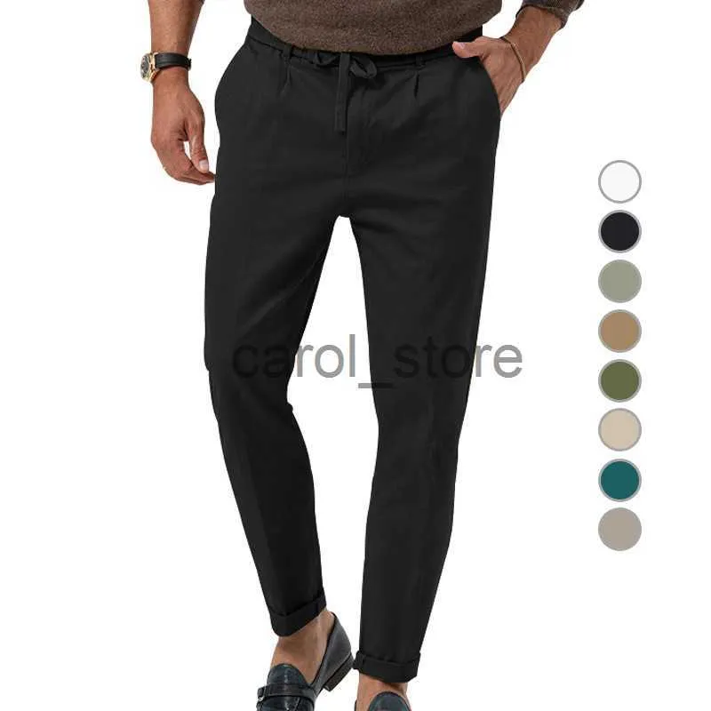 Pantaloni da uomo Pantaloni da uomo 2023 Pantaloni da uomo estivi Elasticità di alta qualità Pantaloni casual da uomo Traspirante J Lindeberg Abbigliamento da uomo Uomo J230804