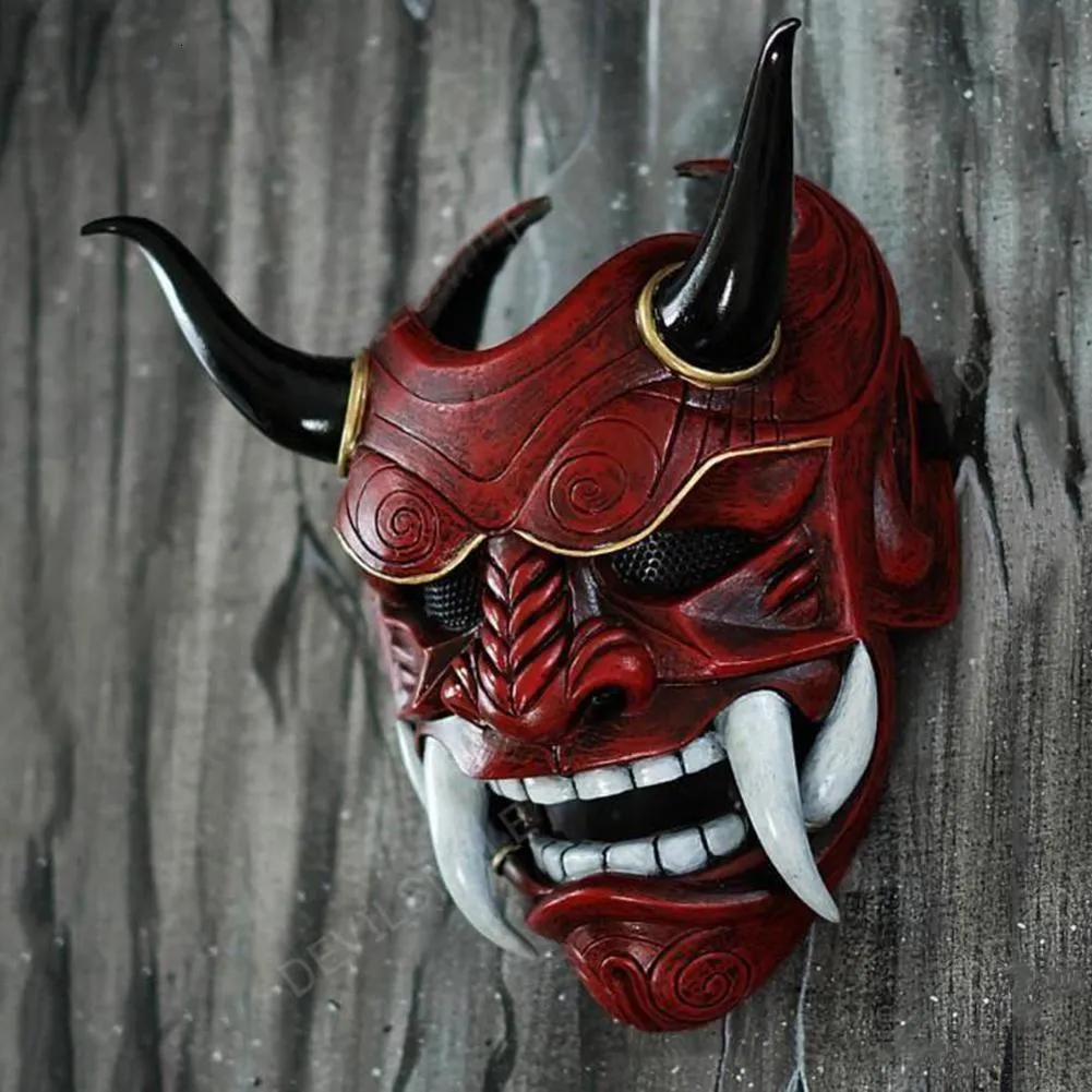 Demon Mask Japanese Hannya Oni Party Face Masks, Halloween Latex Mask,  Adult Unisex Samurai Devil Kabuki Noh Mask For Cosplay From Shining8box,  $52.89 | DHgate.Com, image size:1001x1001