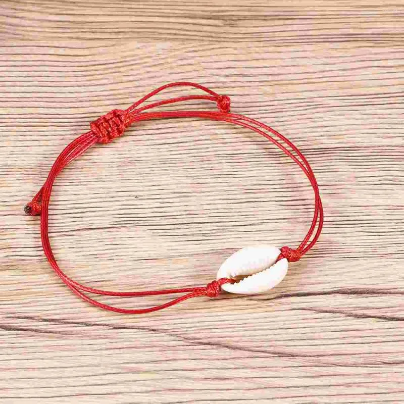 Anklets Gift Bracelet Womens Bangles Bracelets Hand-knitted Shell Simple Hawaiian Anklet