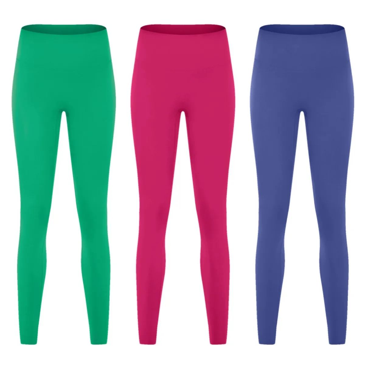 Nieuwe effen kleur dames yogabroek hoge taille sportfitnesspak strakke broek elastische fitness dames buitensportbroek