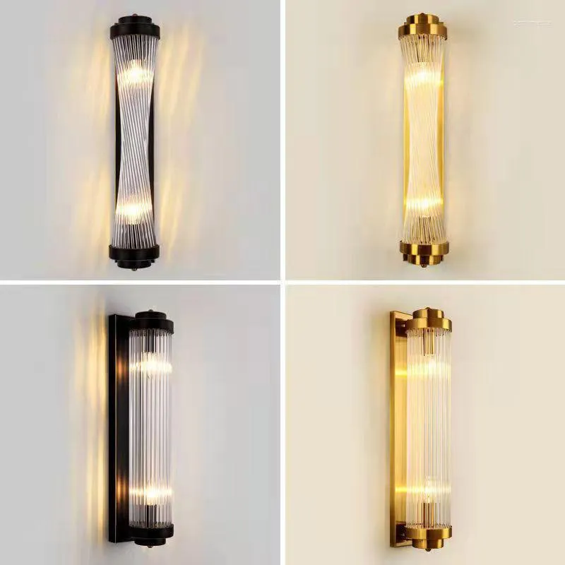 Wandlampen Luxe Nachtkastje Kristallen Lamp Woonkamer Tv Achtergrond Slaapkamer Trap Gangpad Decoratie Eenvoudige Moderne Led Binnenverlichting