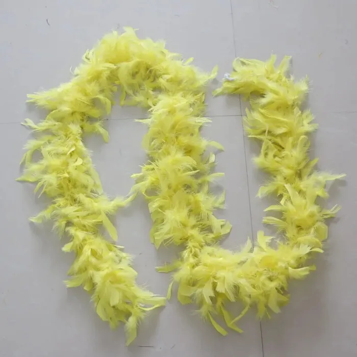 2m Chicken Feather Strip Color Turkey Feather Boa for Wedding Birthday Party Wedding Decorations Clothing Accessories