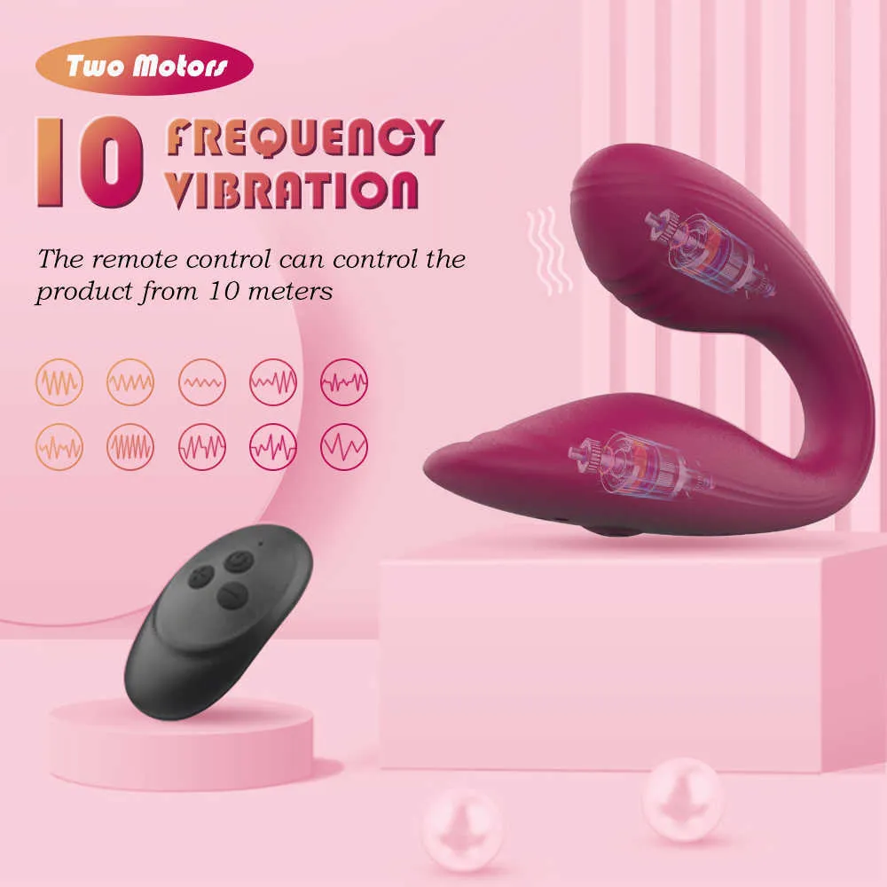 NXY Vibrators Remote Vibrator for Clitoris Woman g Spot Anal Vagina Massage Vibrating Women's Panties Dildo Sex Toys u Shape Masturbation Tool 230809