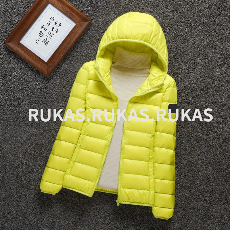 Casual Down Jacket Women Short Hooded 2023 New Fashion Stand Collar Lightweight Slim-Fit Large Size Coat Anti-Season Stone Coat2172