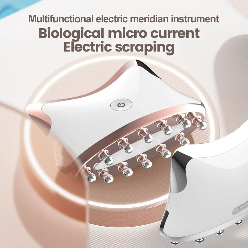 Массагер -массажер Инфракрасный электрический корпус Гуаша Эмс Формирование Гуа Ша Меридиан Скраивание щетки.