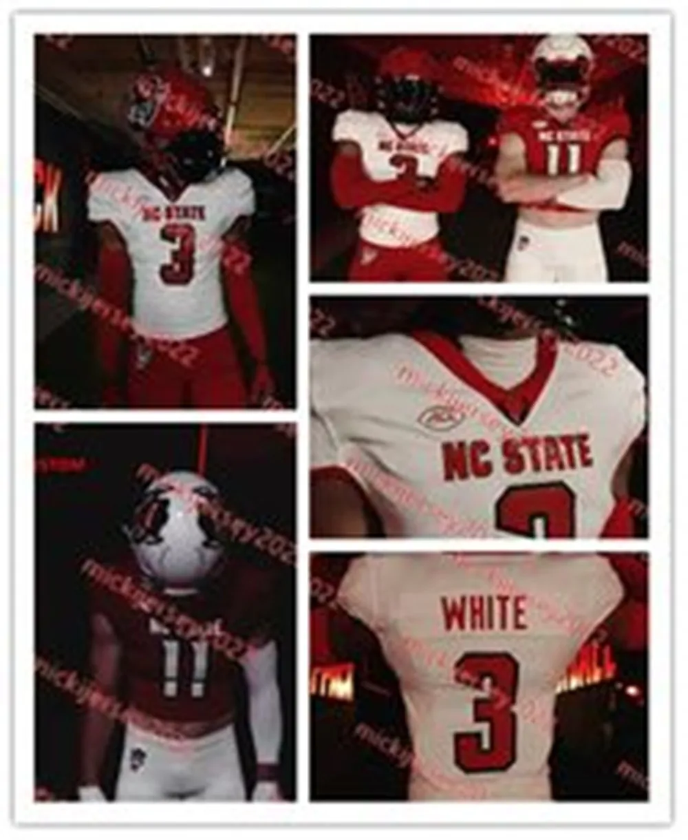 Payton Wilson 2023 NC State Wolfpack Football Jersey Custom Cousted Mens Youth Savion Jackson DJ Collins C.J. Clark Micah Crowell Porter Rooks NC Jerseys State