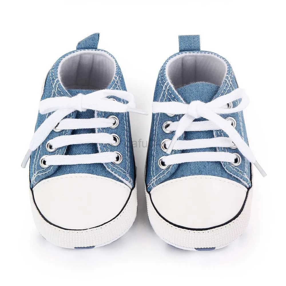 Bebê lona clássico tênis recém-nascido impressão estrela esportes bebê meninos meninas primeiros caminhantes sapatos infantis l0826