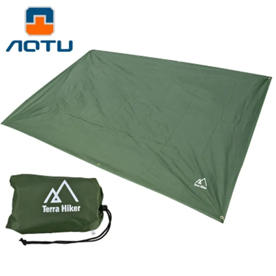 Schuilplaatsen multifunctionele luifel waterdichte tarp picknickmat tuin luifel luifel zonneschadem outdoor camping strand zon shelter 1.8*2.2m 2.4*2.2m