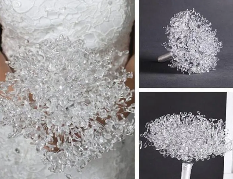 20pcs 30cm kristaller çelenk için buketler düğün brida mekan dekorasyon yeni zz