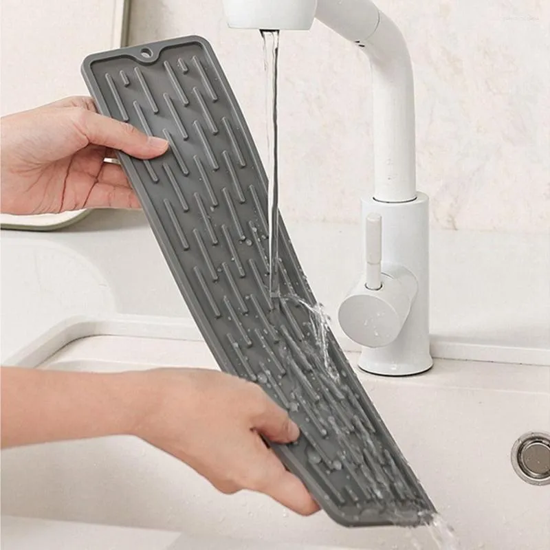 Keukenkranen Splash Warmte-isolatie Anti-slip Bathroon Accessoires Water Catcher Mat Aanrecht Protector Kraan Gootsteen Pad