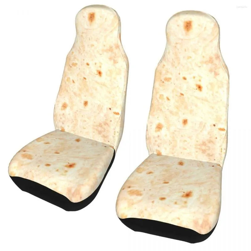 Housses de siège de voiture Tortilla Time Burrito Cover Four Seasons AUTOYOUTH Nourriture mexicaine avant arrière flocage tissu coussin tissu protecteur