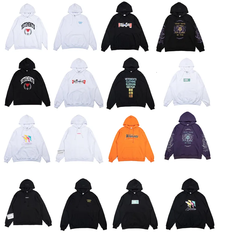 Dames Hoodies Sweatshirts Multi Versies VETEMENTS LIMITED EDITION Hoodie Heren Dames Hoge kwaliteit VTM Trui met capuchon 230826