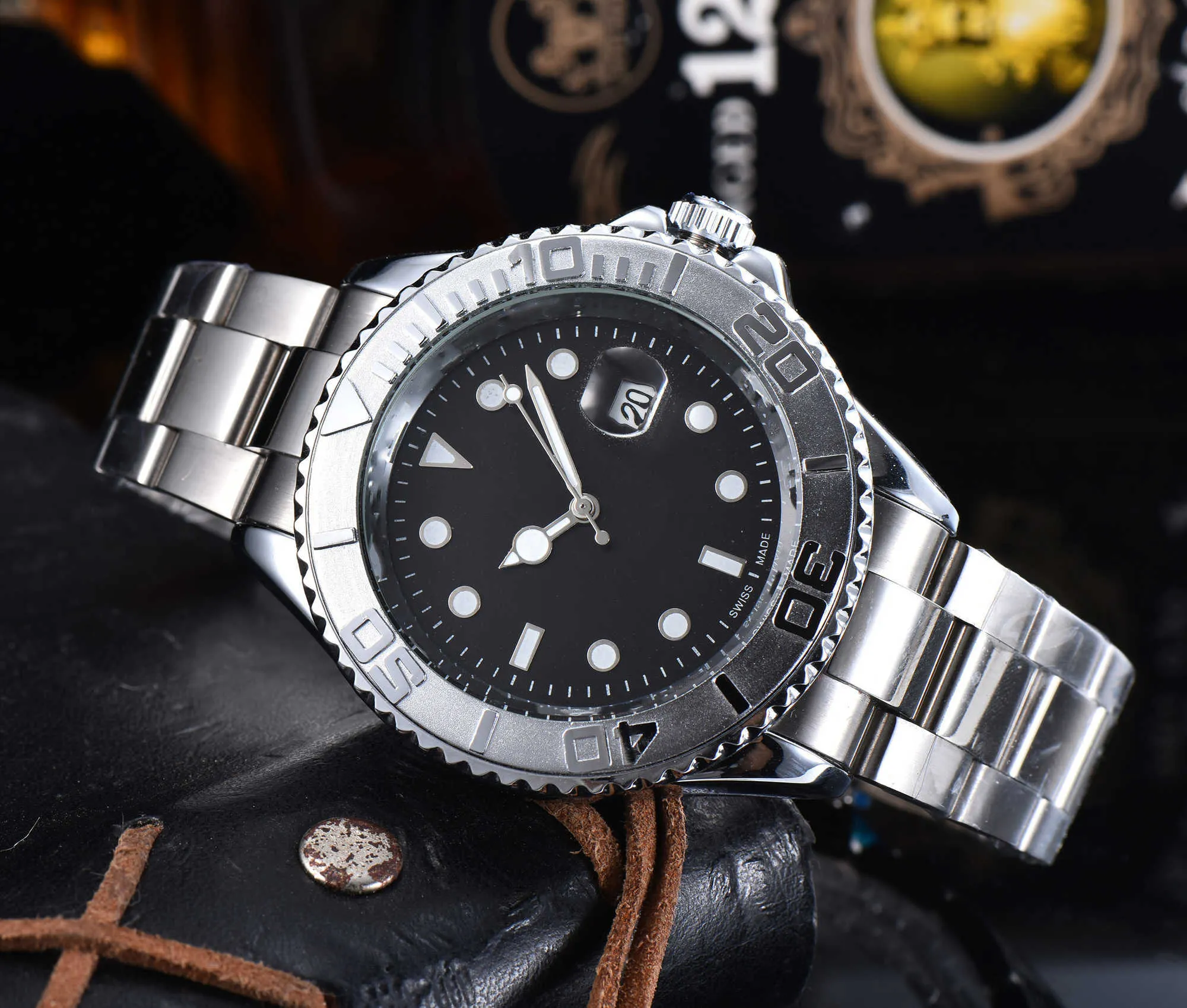 Модельер -дизайнер Man Watches Автоматические Quartz Movement Watches Sapphire нержавеющая сталь