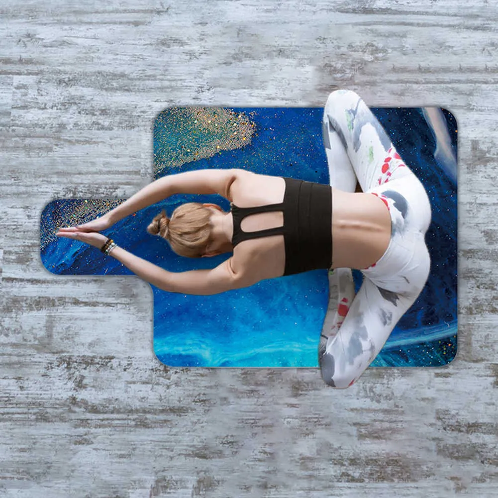 Yoga Mat Anti Slip Pilates Mat Pilates Natural Rubber Protection