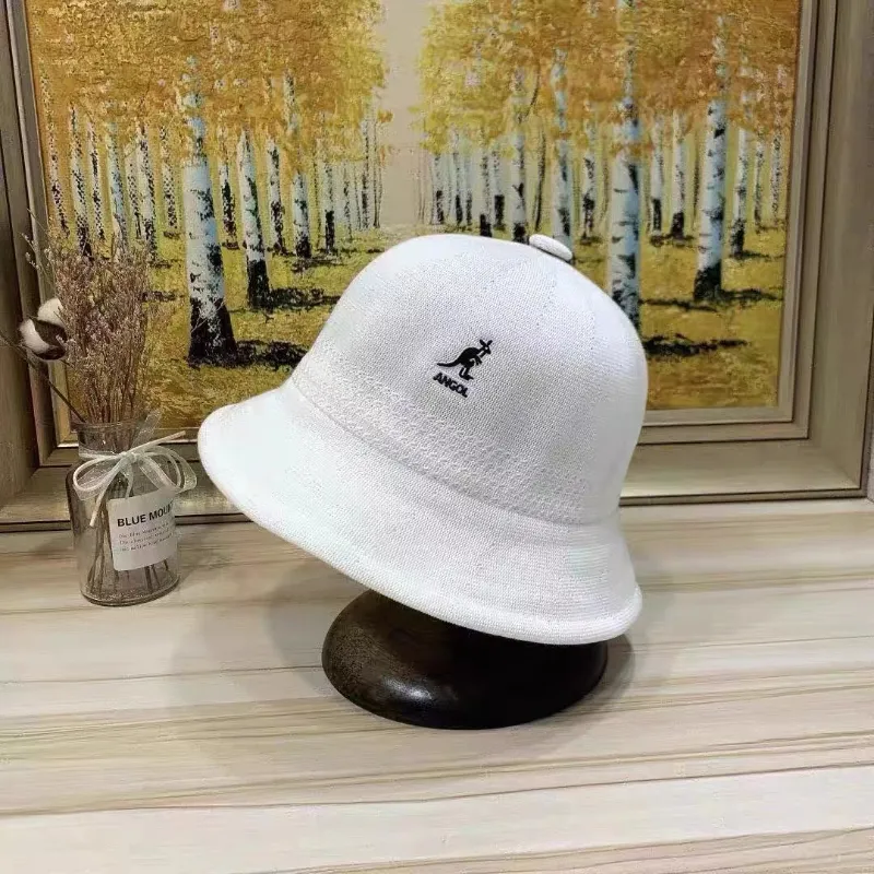 KANGOL – chapeaux de pêcheur à dôme en maille respirante, chapeau seau de protection solaire confortable de Style kangourou