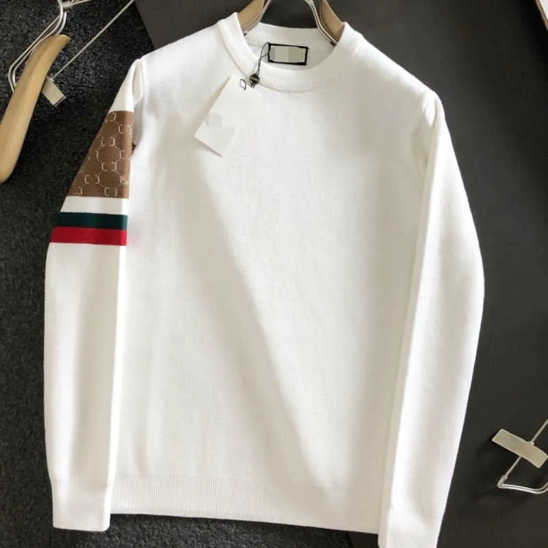 Tide Brand Winter Sweater Sweater Mens مصمم سفن دافئة سميكة من الصوف سترة جولة رقبة معطف معطف معطف جاكار الجزء العلوي