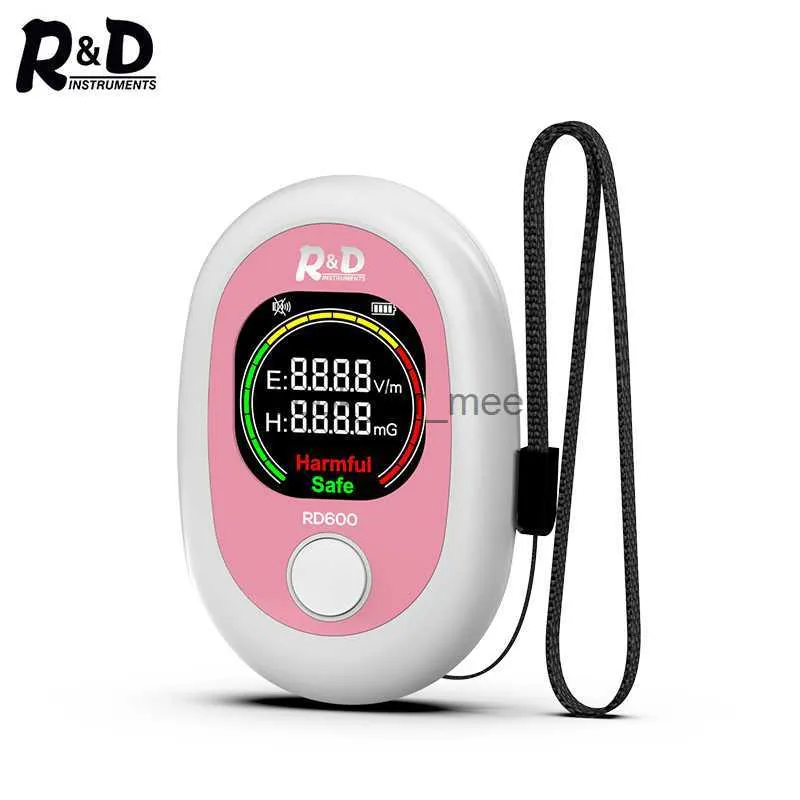 R D RD600 EMF Meter Mini Electro Radiation Detector Electric Field Tester s Field Radio Test Sound Light Alarm HKD230826