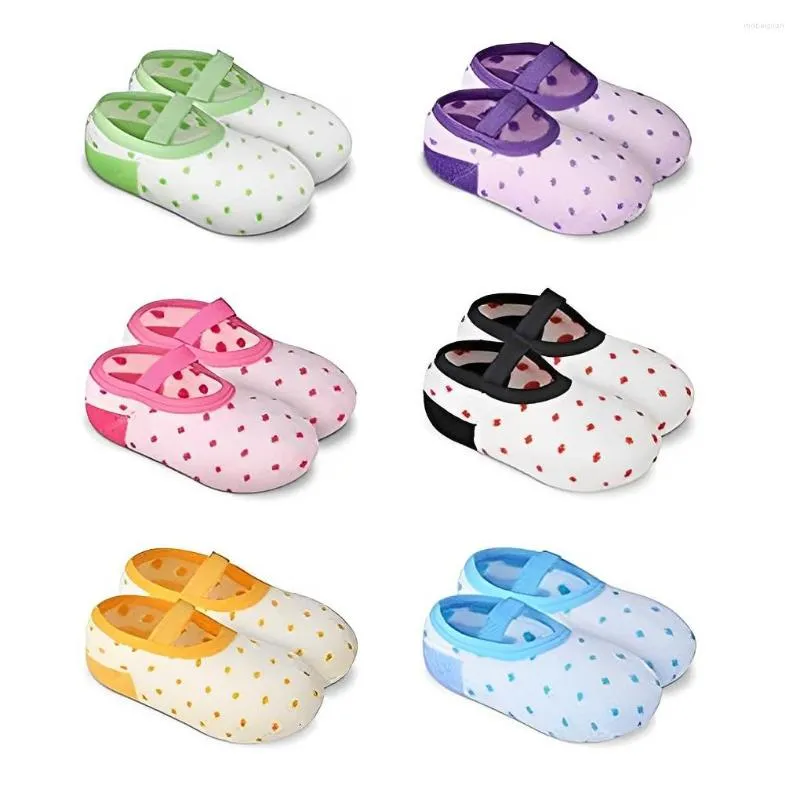 First Walkers Baby Shoes Elastic Toddler Socks Warm Breathable Cotton Sweat Absorption Anti-slip Dot Sock Children Boat Four Season