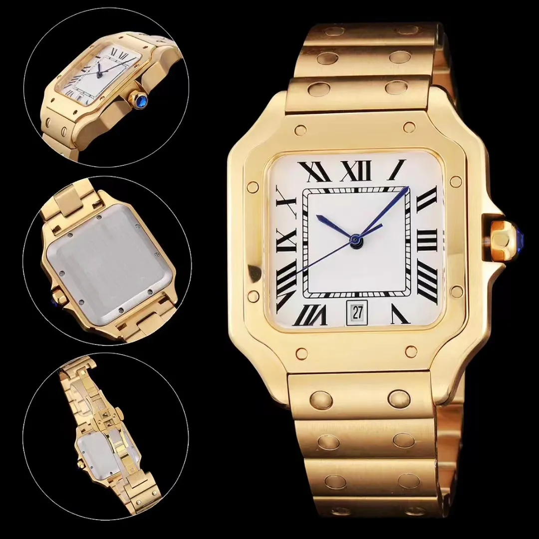 Aaaaa relógio de luxo movimento automático aço inoxidável pulseira conforto fecho original super luminoso relógio masculino u1
