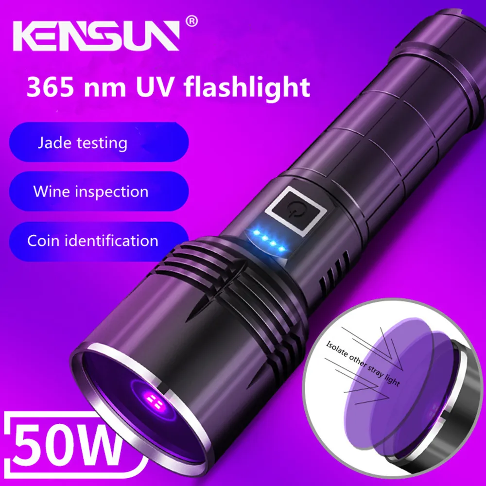 مشاعل تضيق 365NM UV المصباح يدوي escent مستضد الكاشف مصباح السود مرآة woodruff التعريف الخاص 230826