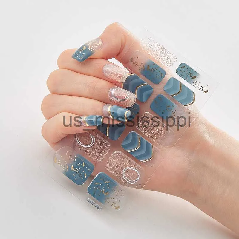 Kunstnagels Vier soorten 0f Nagelstickers Creatieve nagel zelfklevende nagelwraps DIY nagelstickers Designer nagels kunstdecoratie Nailart sticker x0826