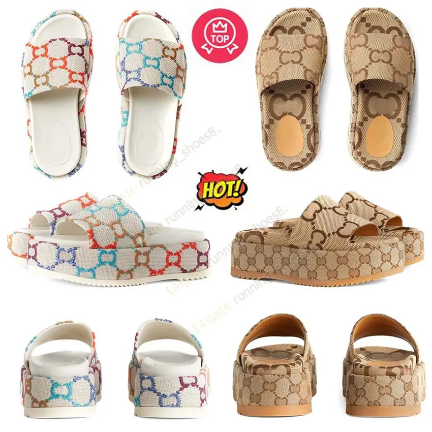 Designer Sandalen Slippers Zomer Heren Dames Schoenen Vormige Veelkleurige Flora Slides Gegoten voetbed in zwart Tonale rubberen zool met reliëflogo aan de buitenkant Maat EU36-45