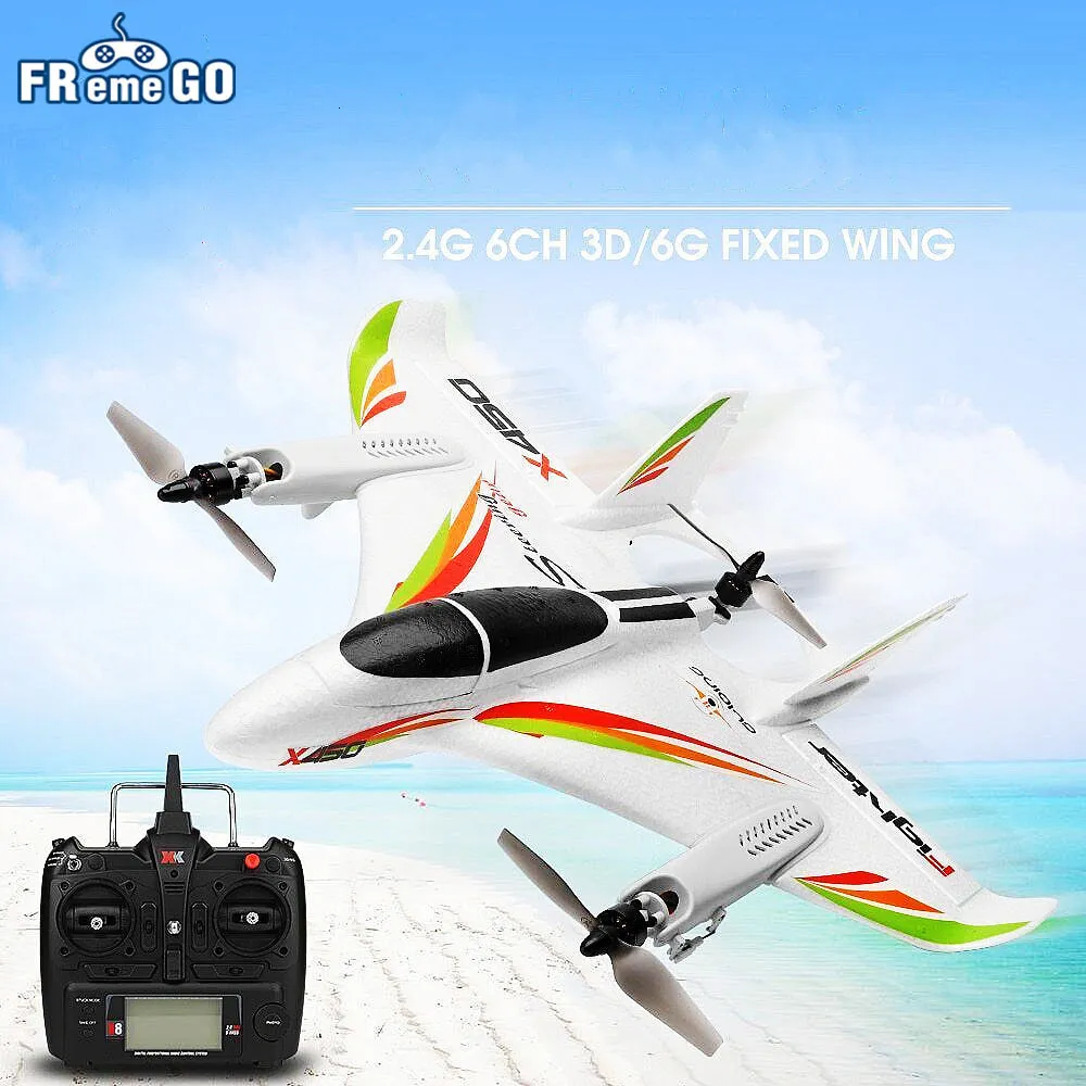 ElectricRC Aircraft XK X450 24G 6CH 3D6G RC平面垂直離陸