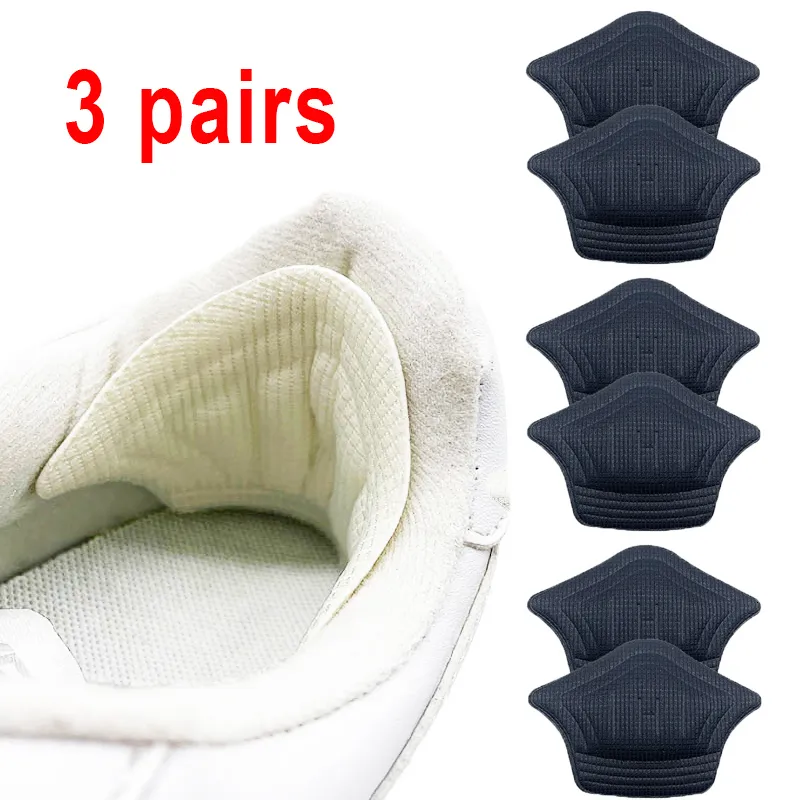 Shoe Parts Accessories 3pair6pcs Insoles Patch Heel Pads for Sport Shoes Back Sticker Adjustable Size Antiwear Feet Pad Cushion Insert Insole 230826