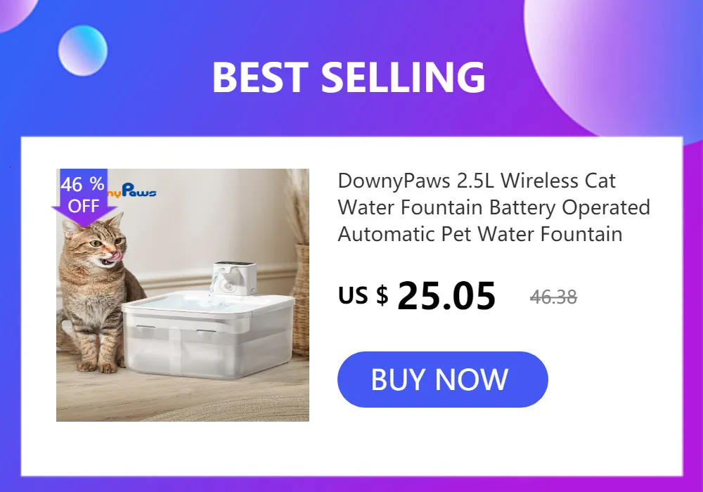 DownyPaws - Purificateur d'air intelligent anti-odeur pour chat