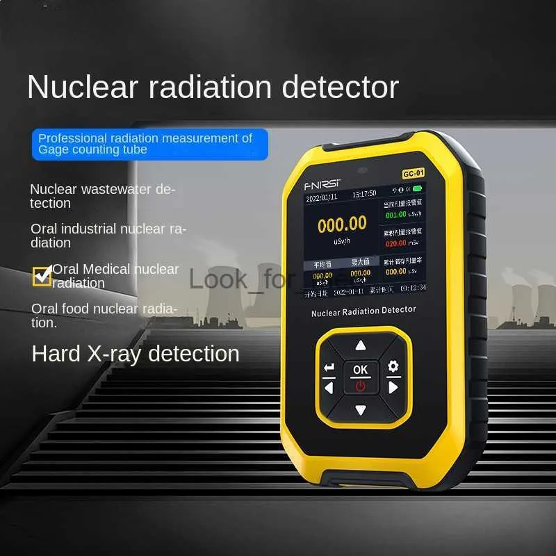 Détecteur de rayonnement nucléaire professionnel en marbre, ionisation des rayons radioactifs, instrument d'alarme de dose personnel, compteur Geiger HKD230826