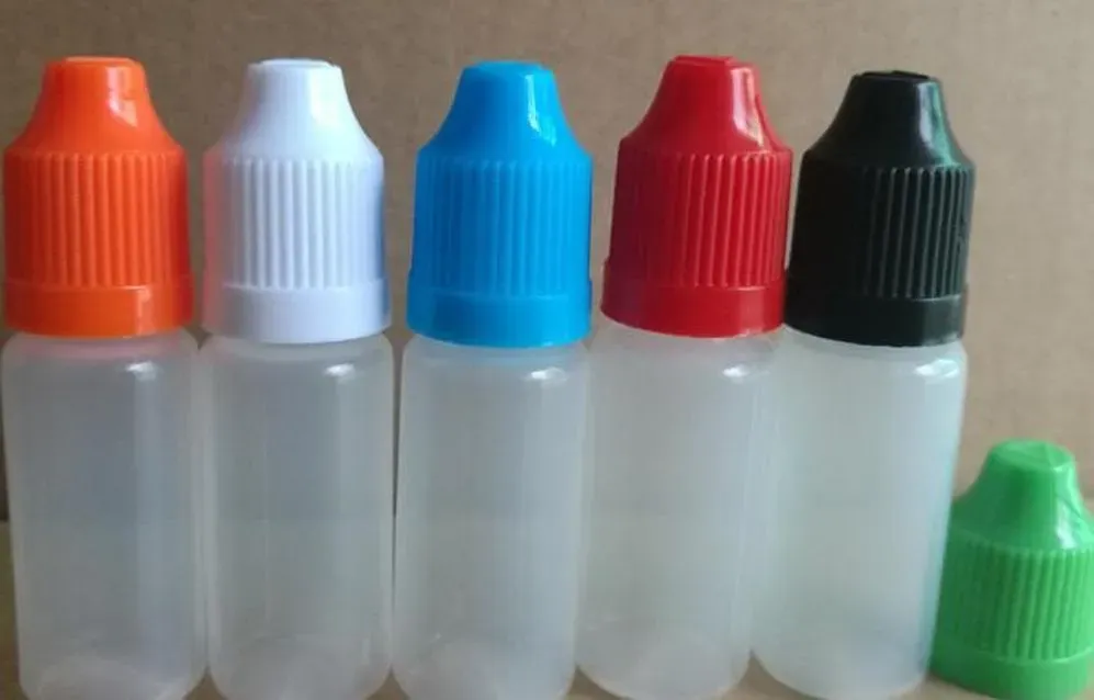 New Soft Style Needle Bottle 5/10/15/20/30/50 Ml Plastic Dropper Bottles Child Proof Caps