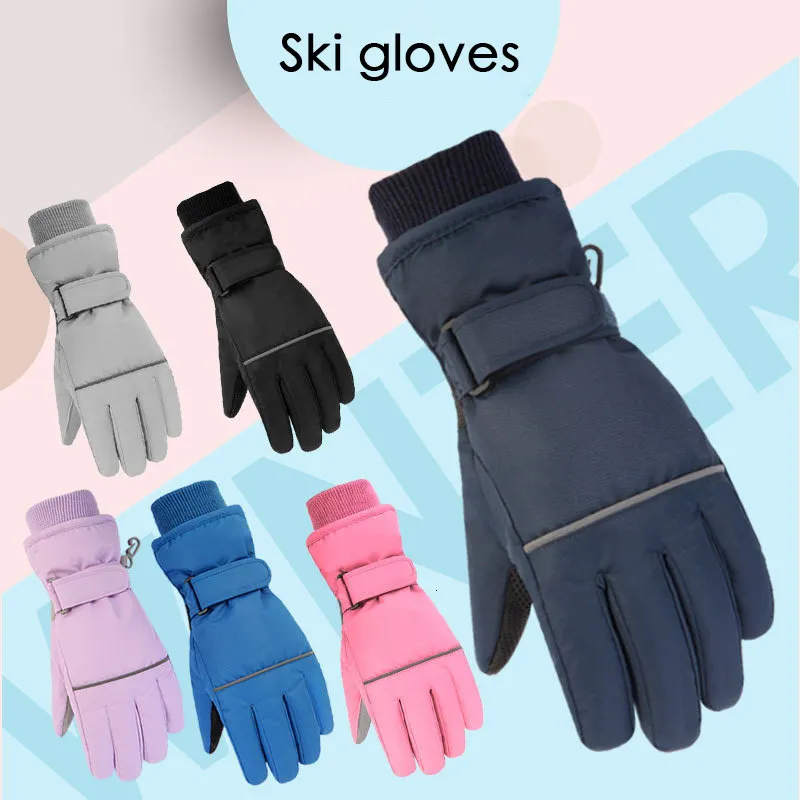 2023 Childrens  Womens Ski Gloves Waterproof, Thicken, And Warm For Boys  And Girls Ideal For Snowboarding And Skiing 230826 From Chao08, $9.75