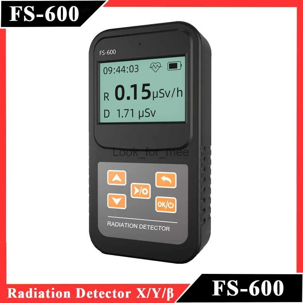 FS-600 Радиационный детектор Дозиметр Geiger Counter Professional Radioaction рентгеновский рент y-ray-ray ядерный доза детектор HKD230826