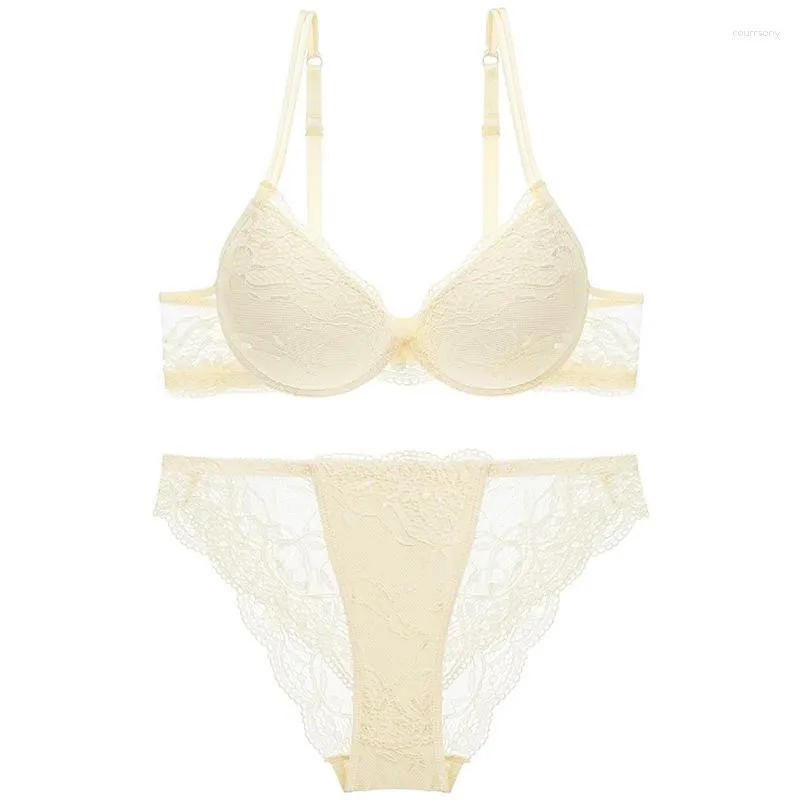 Adjustable Lace Push Up Bra Set Back Sexy Lingerie For Comfortable Wear  Size 32D From Courrsony, $18.6