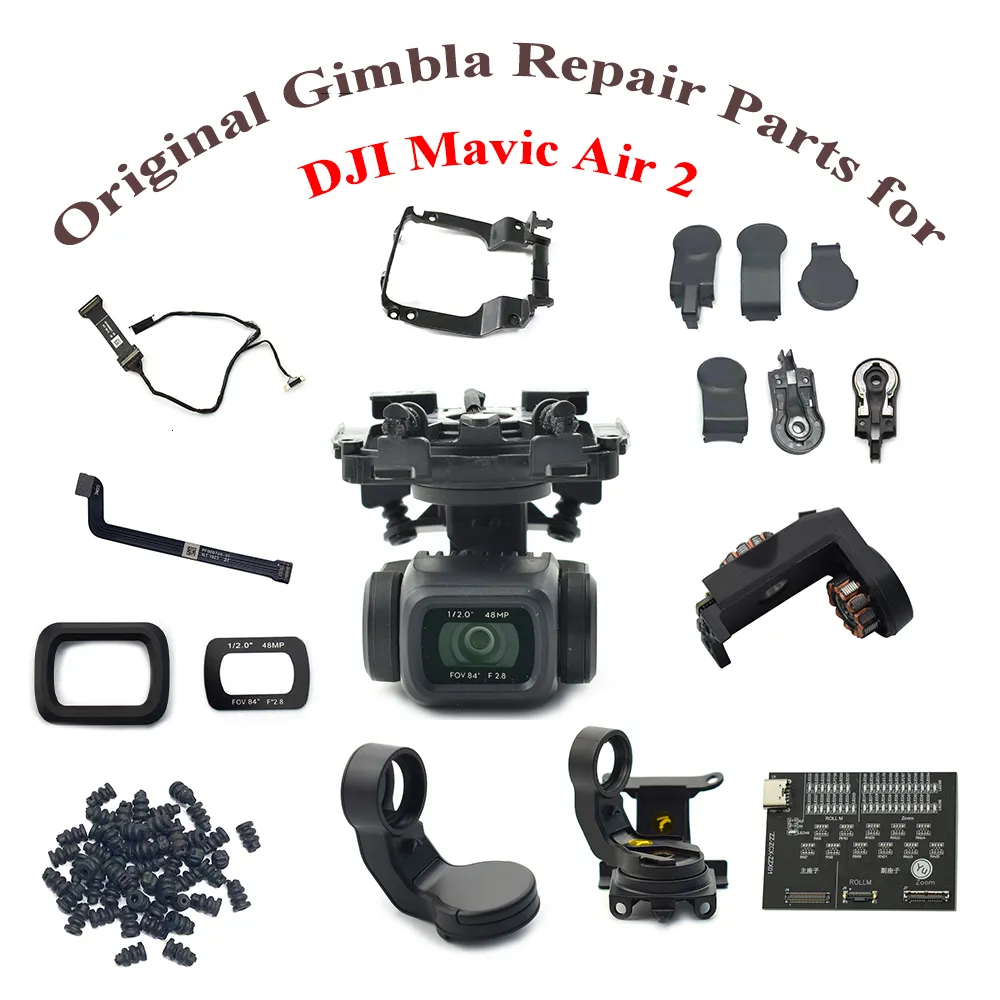 Diğer Kamera Ürünleri Orijinal Air 2 Gimbal Parçalar Kabuk PTZ Kablo Esnek Düz Çizgi Lens Cam YR Motor ve DJI 230825