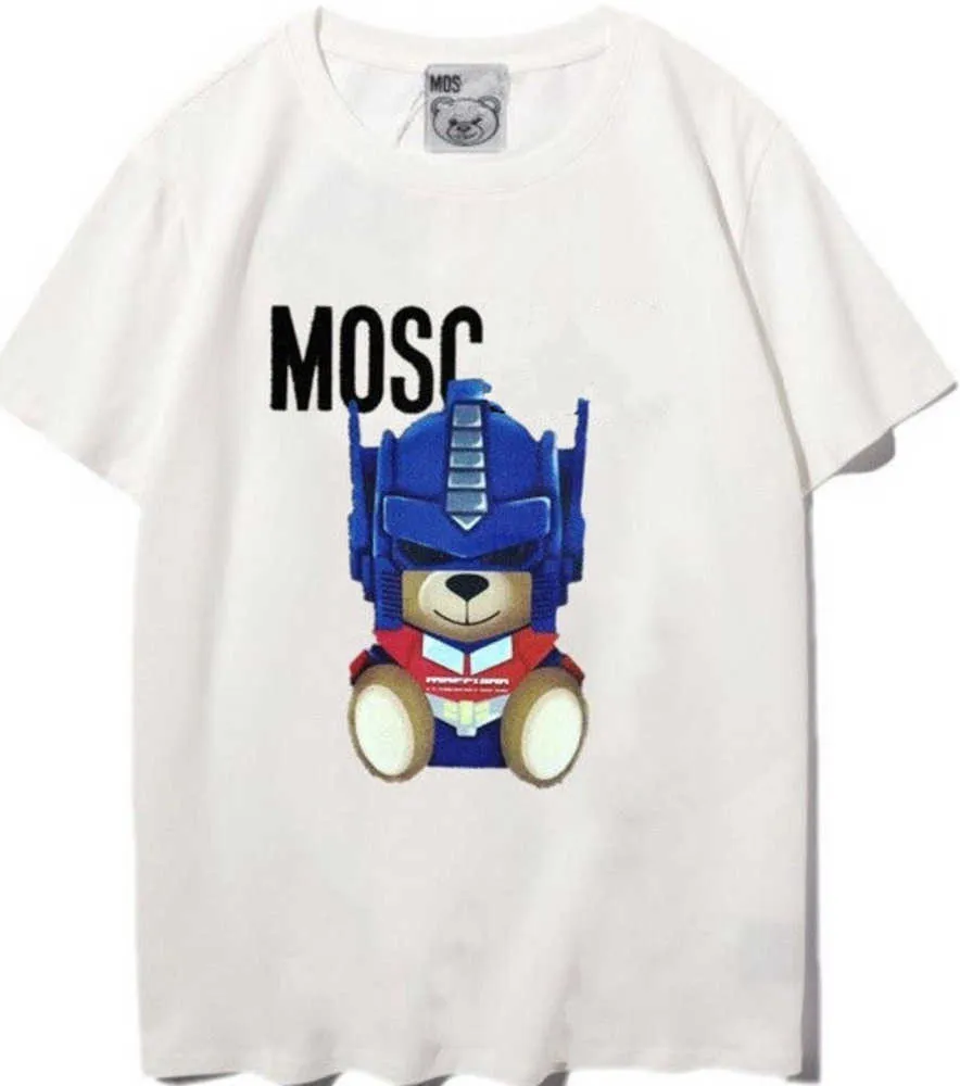 23SS Femmes Hommes Designers T-shirts T-shirts T-shirts Lettre de mode Impression à manches courtes Lady Tees Luxurys Vêtements décontractés Tops T-shirts Vêtements Moschino C11 Blouses Femmes