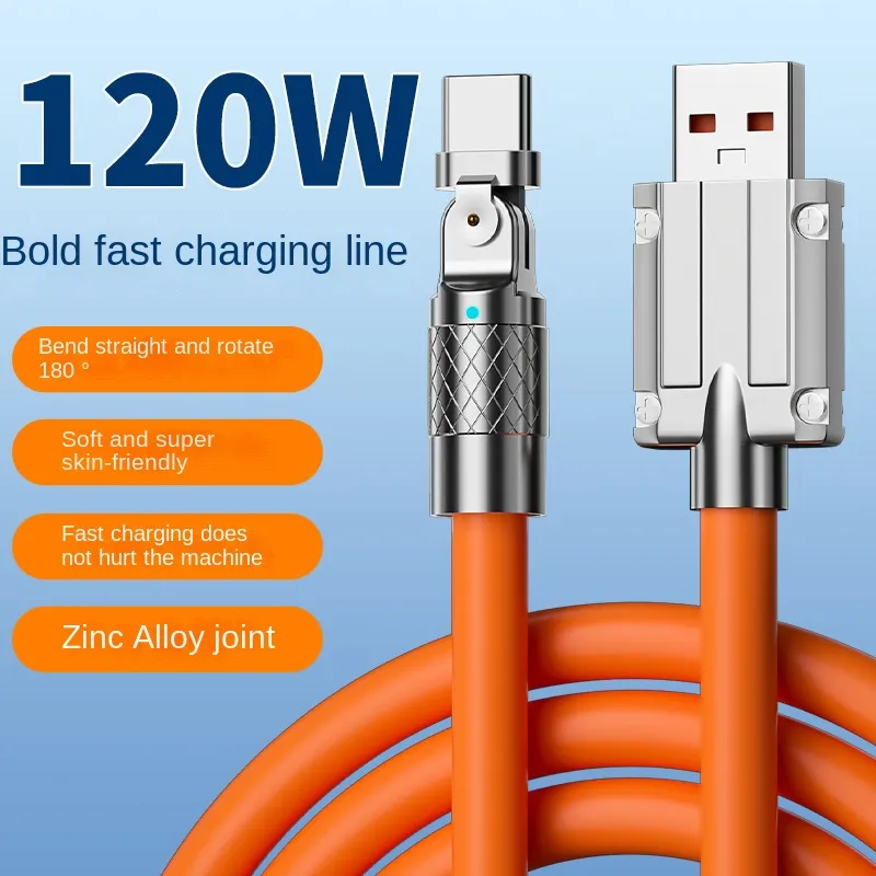 Chargeur Magsafe PD120w Câble de données de charge multifonctionnel et rapide vers câble de chargement USB de type C Fil de chargeur PD pour iPhone Samsung S22 S21 S20 Note 20 3m 2m 1m