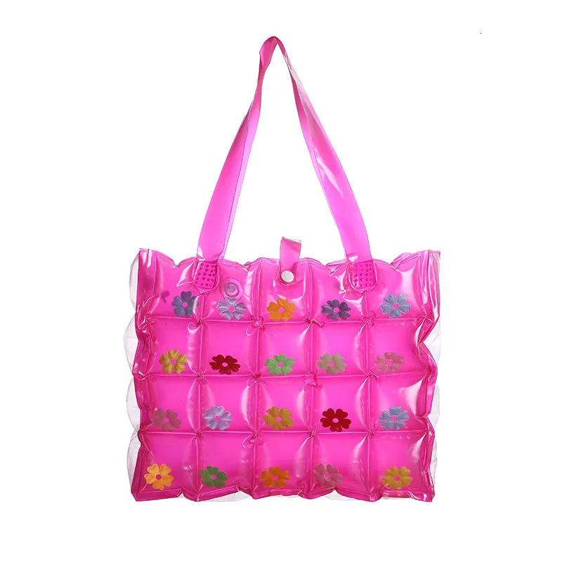 Sacs de soirée Sac fourre-tout gonflable PVC Dames de luxe Plage Mignon Épaule Sac à main Piscine Femmes 230826