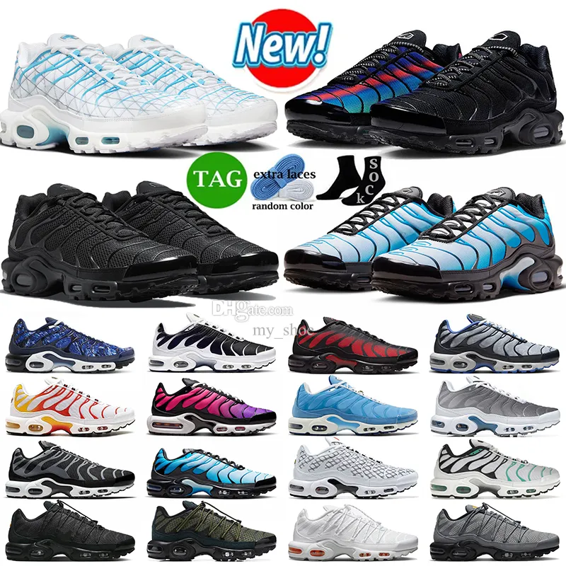 Diseñador Tn plus zapatos para correr para hombre para mujer zapatos deportivos Tn Utility Triple negro Atlanta Baltic tns Marseille zapatillas de deporte entrenadores dhgate eur 36-46