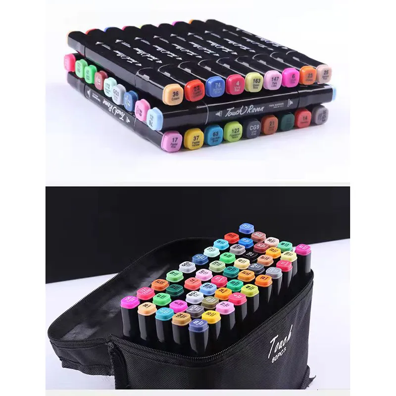 Wholesale Markers 24 Oily Art Marker Pen Set For Draw Double Headed  Sketching Oily Tip Based Markers Graffiti Manga School Art Supplies 230817  From Ning010, $22.84