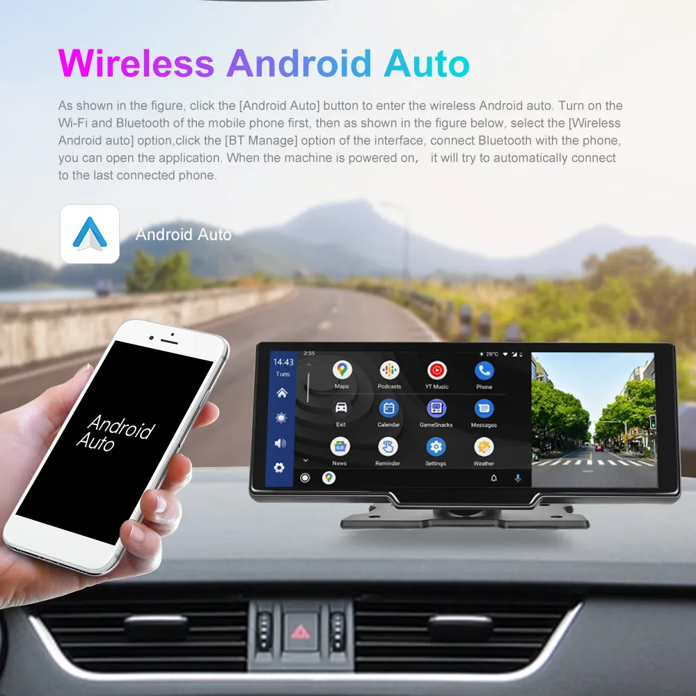 Android Auto: Google verteilt Split-Screen für breite Displays